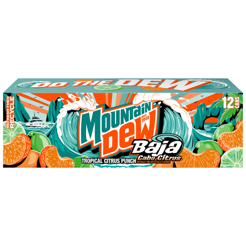 Mountain Dew Baja Cabo Citrus Tropical Punch - 144 Fluid Ounce