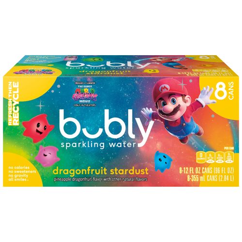 Bubly Sparkling Water Dragonfruit Stardust - 96 Fluid Ounce