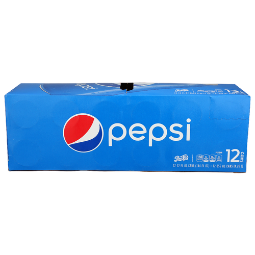 Pepsi-Cola Soda Pepsi - 12 Fluid Ounce - 12 Count