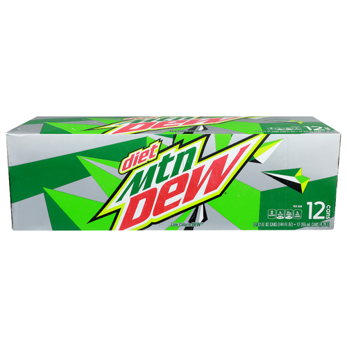 Mtn Dew Diet - 12 Fluid Ounce - 12 Count