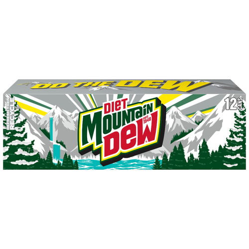 Mountain Dew Diet Soda Citrus - 144 Fluid Ounce