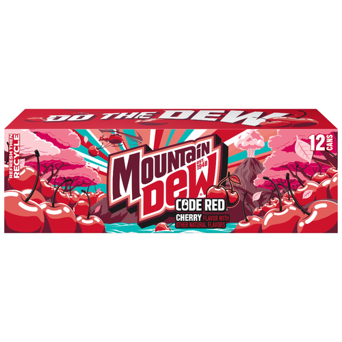 Mountain Dew Code Red Soda Cherry - 144 Fluid Ounce - 1 Count