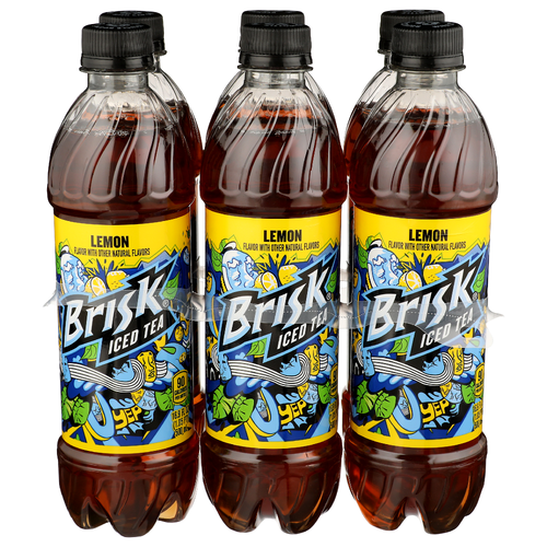Brisk Lemon Iced Tea - 16.9 Fluid Ounce - 6 Count