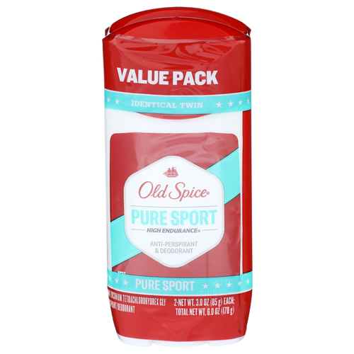 Old Spice Pure Sport Anti-perspirant & Deodorant - 3 Ounce - 2 Count