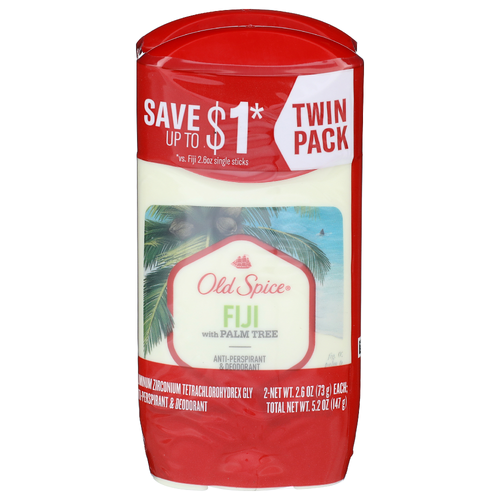 Old Spice Fiji Anti-perspirant & Deodorant - 2.6 Ounce - 2 Count