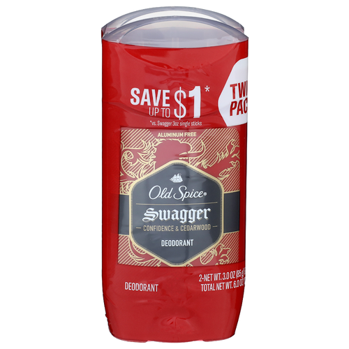 Old Spice Scent Of Cedarwood Deodorant - 3 Ounce - 2 Count