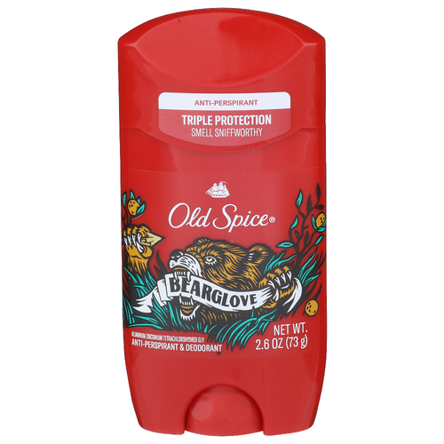 Old Spice Antiperspirant/Deodorant, Bearglove - 2.6 Ounce