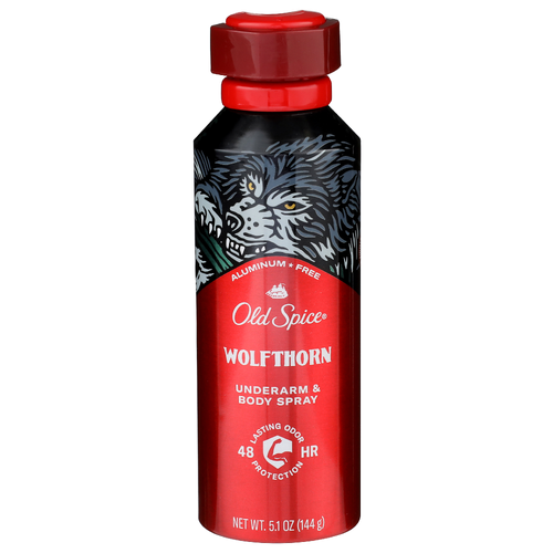 Old Spice Wolfthorn Underarm & Body Spray - 5.1 Ounce