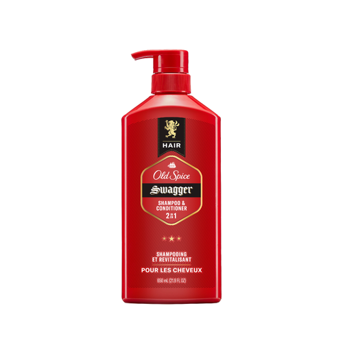 Old Spice Swagger 2in1 Shampoo & Conditioner For Men, Healthier, Fuller, More Moisturized Looking Hair - 21.9 Ounce