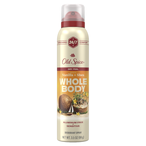 Old Spice Vanilla & Shea Whole Body Deodorant Spray - 3.5 Ounce