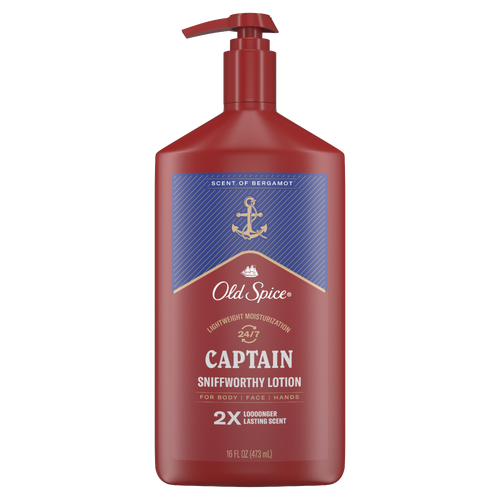 Old Spice Hand And Body Lotion, 24/7 Moisturization, Captain - 16 Ounce