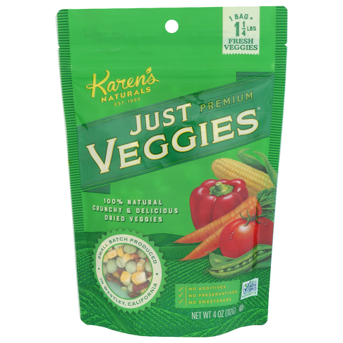 Karen's Naturals Just Premium Veggies - 4 Ounce