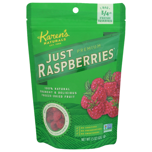 Karen's Naturals Just Raspberries - 1.5 Ounce