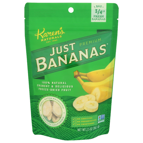 Karen's Naturals Premium Just Bananas - 2.5 Ounce