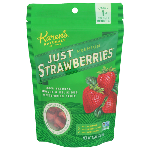 Karen's Naturals Premium Just Strawberries - 1.5 Ounce
