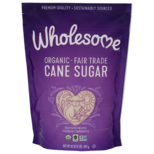 Wholesome Organic Sugar Evaporated Cane Juice - 32 Ounce