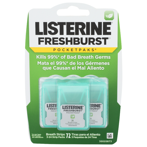 Listerine Freshburst Pocketpaks - 3 Count