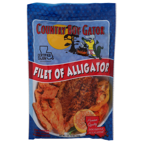 Country Boy Gator Filet Of Alligator - 1 Pound
