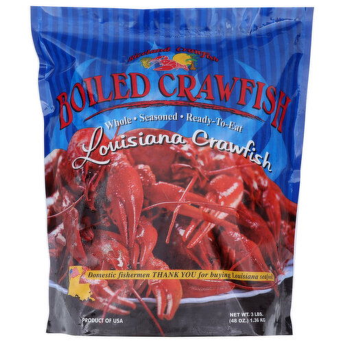 Riceland Crawfish Whole, Seasoned Louisiana - 3 Pound