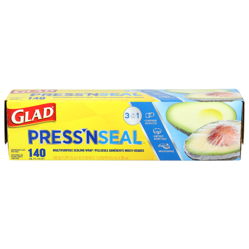 Glad Press'n Seal Multipurpose Sealing Wrap 140 Square Feet - 140 Square foot