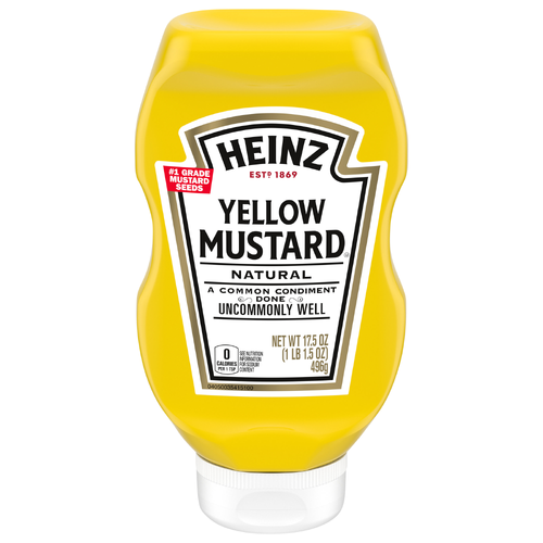 Heinz Yellow Mustard Squeeze Bottle - 17.5 Ounce Image 1 of 2