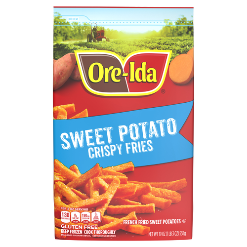 Ore-Ida Sweet Potato Crispy Straight-Cut Fries, Bag - 19 Ounce