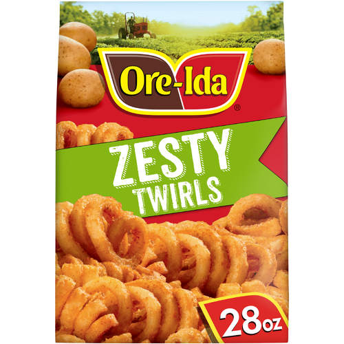 Ore-Ida Oregon & Idaho Zesty Curly Seasoned French Fried Potatoes - 28 Ounce