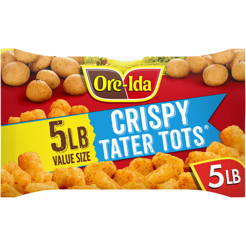Ore-Ida Oregon & Idaho Golden Tater Tots Seasoned Shredded Potatoes - 5 Pound