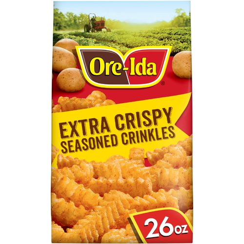 Ore-Ida Oregon & Idaho Extra Crispy Seasoned Crinkles French Fried Potatoes - 26 Ounce