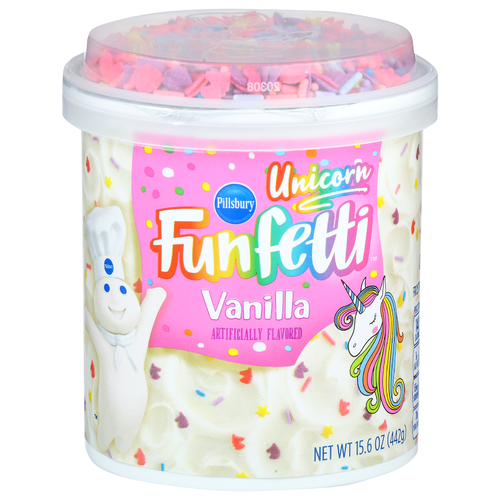 Pillsbury Vanilla Unicorn Funfetti Frosting - 15.6 Ounce