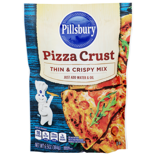 Pillsbury Pizza Crust Thin & Crispy Mix - 6.5 Ounce