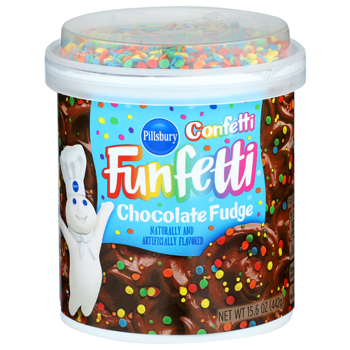 Pillsbury Chocolate Fudge Confetti Funfetti Frosting - 15.6 Ounce