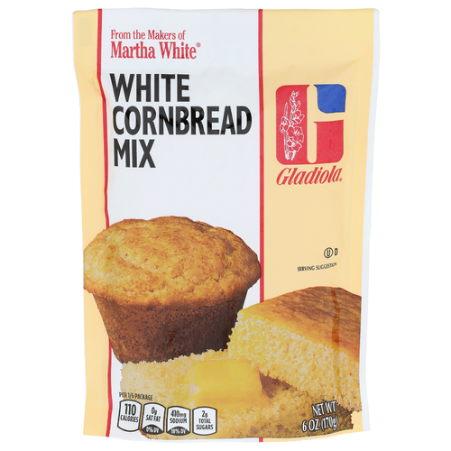 Gladiola White Cornbread Mix - 6 Ounce