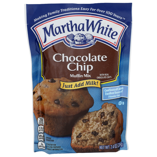 Martha White Muffin Mix Chocolate Chip - 7.4 Ounce