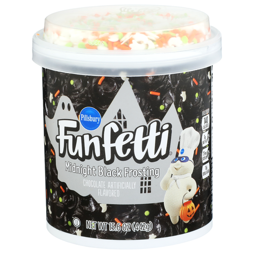 Pillsbury Funfetti Chocolate Midnight Black Frosting - 15.6 Ounce