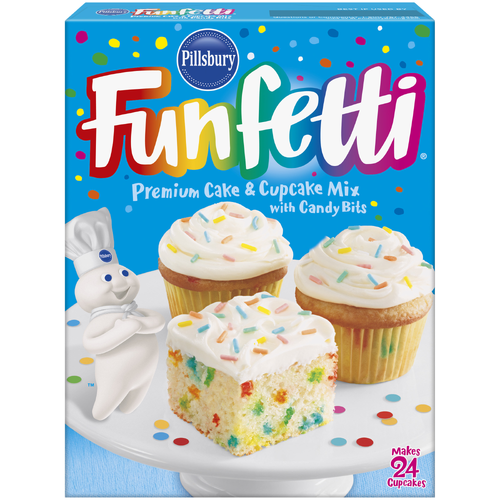 Pillsbury Funfetti Premium Cake & Cupcake Mix With Candy Bits - 15.25 Ounce Image 1 of 4