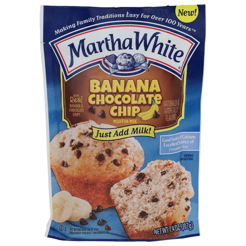 Martha White Banana Chocolate Chip Muffin Mix - 7.4 Ounce