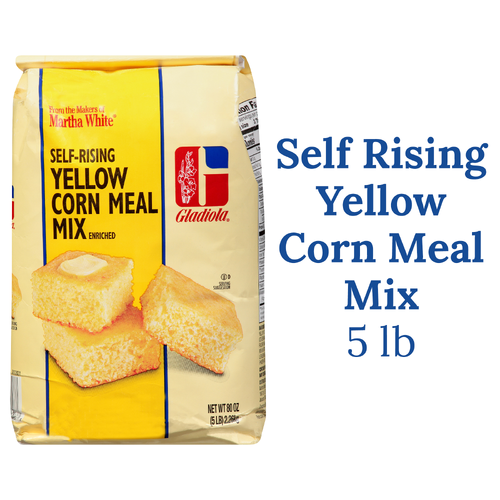 Gladiola Self-Rising Yellow Corn Meal Mix - 80 Ounce