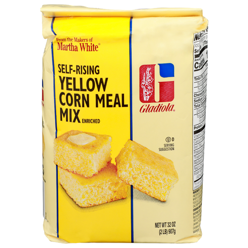 Gladiola Self-Rising Yellow Corn Meal Mix - 32 Ounce