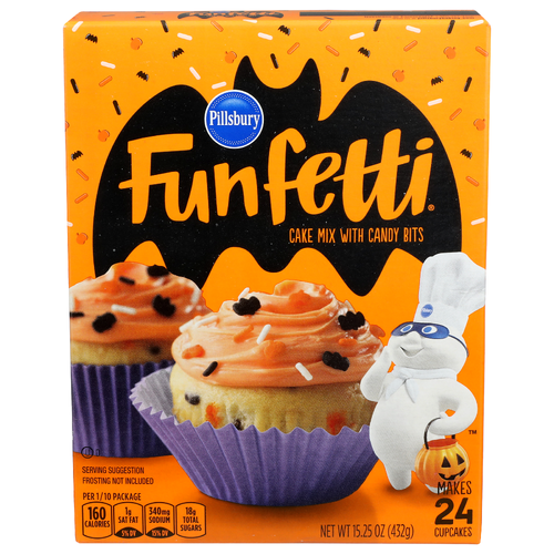 Pillsbury Funfetti Cake Mix With Candy Bits - 0.635 Ounce - 24 Count
