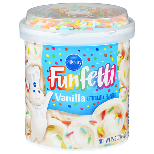 Pillsbury Funfetti Vanilla Frosting - 15.6 Ounce