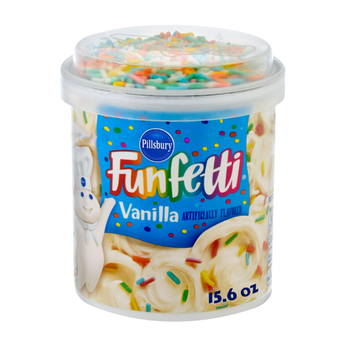 Pillsbury Funfetti Vanilla Frosting - 15.6 Ounce Image 1 of 4