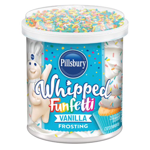 Pillsbury Funfetti Whipped Vanilla Frosting, Tub - 12 Ounce