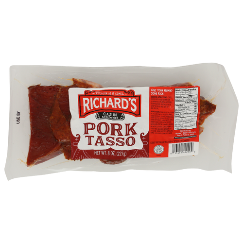 RICHARDS CAJUN FOODS V.p. Smoked Pork Tasso - 8 Ounce