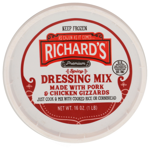 RICHARDS CAJUN FOODS Premium Hot Rice Dressing Mix - 16 Ounce