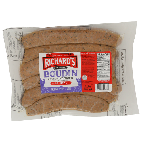 RICHARDS CAJUN FOODS Vp Country Regular Boudin - 32 Ounce