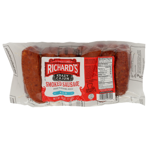 RICHARDS CAJUN FOODS Krazy Link Smoked Sausage - 32 Ounce