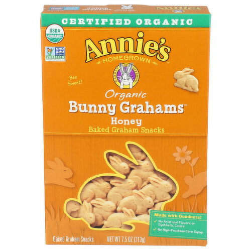 Annie's Homegrown Bunny Grahams Honey - 7.5 Ounce