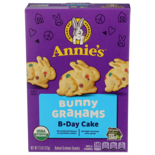 ANNIE's Homegrown Birthday Cake Bunny Grahams - 7.5 Ounce
