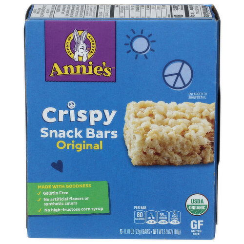 ANNIE's Homegrown Crispy Snack Bars - 0.78 Ounce - 5 Count